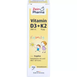 VITAMIN D3+K2 MK-7 όλα τρανς Οικογενειακή σταγόνα, 20 ml