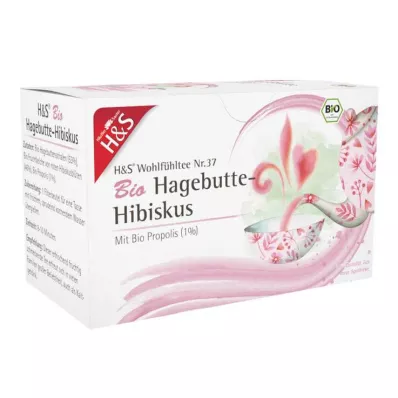 H&amp;S Organic Rose Hip Filter Bag, 20X3,0 g