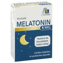 MELATONIN Μίνι δισκία 1 mg σε διανομέα, 120 τεμάχια