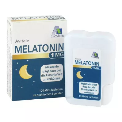 MELATONIN Μίνι δισκία 1 mg σε διανομέα, 120 τεμάχια
