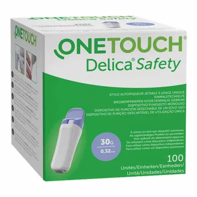 Συσκευή τρυπήματος One Touch Delica Safety 30 G, 100 τεμ