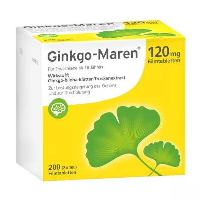 Ginkgo-Maren 120 mg επικαλυμμένα με λεπτό υμένιο δισκία, 200 τεμ