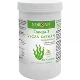 NORSAN Ωμέγα-3 vegan κάψουλες, 80 τεμάχια
