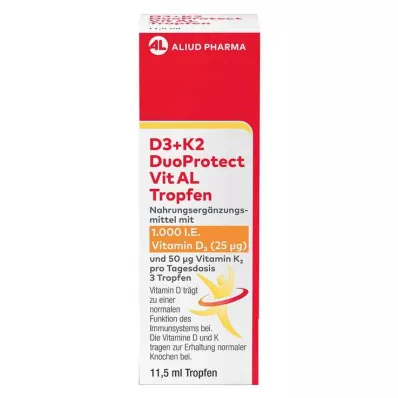 D3+K2 DuoProtect Vit AL 1000 I.U./50 μg σταγόνες, 11,5 ml