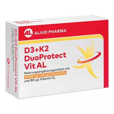 D3+K2 DuoProtect Vit AL 1000 I.U./80 μg κάψουλες, 30 κάψουλες