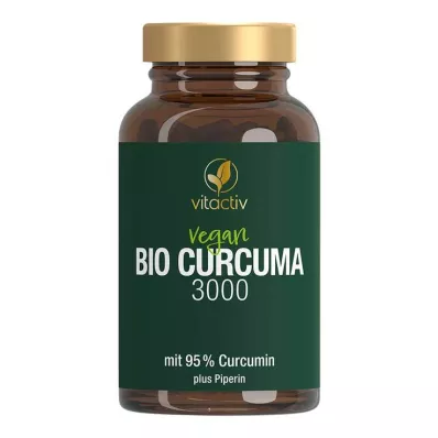 Curcuma 3000 βιολογικές κάψουλες, 60 τεμάχια