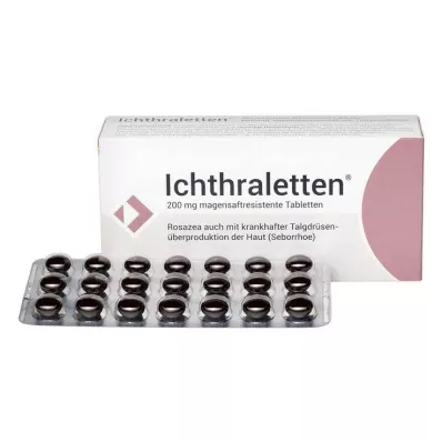 Ichthraletten® 200 mg δισκία για ροδόχρου ακμή, 84 τεμάχια