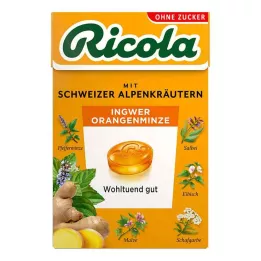 RICOLA o.Z.Box γλυκά τζίντζερ πορτοκάλι μέντα, 50 γρ