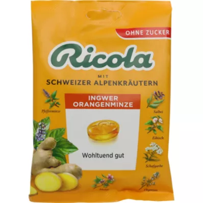 RICOLA o.Z.Bag γλυκά τζίντζερ πορτοκάλι μέντα, 75 g