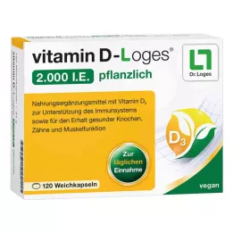 βιταμίνη D-Loges 2.000 διεθνείς μονάδες λαχανικών (120 τεμάχια)