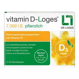 VITAMIN D-LOGES 7.000 I.U. φυτική εβδομαδιαία αποθήκη, 90 τεμ