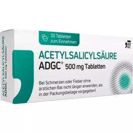 ACETYLSALICYLSÄURE ADGC δισκία 500 mg, 30 τεμάχια