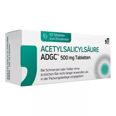 Ακετυλοσαλικυλικό οξύ ADGC δισκία 500 mg (50 τεμάχια)