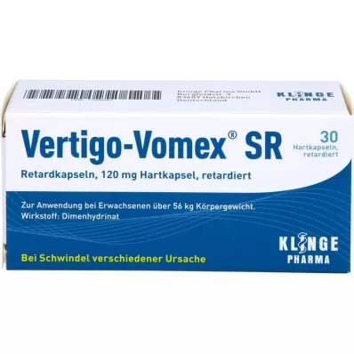 VERTIGO-VOMEX SR Κάψουλες παρατεταμένης αποδέσμευσης, 30 τεμάχια