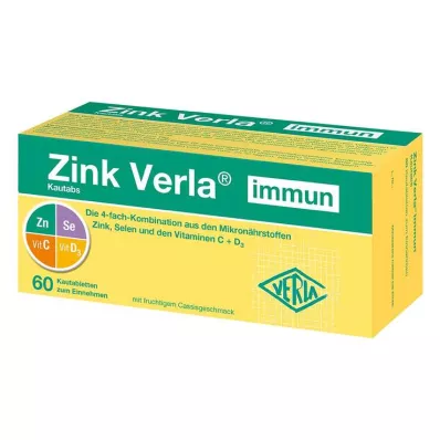 Zinc Verla immune chewing tabs, 60 τμχ