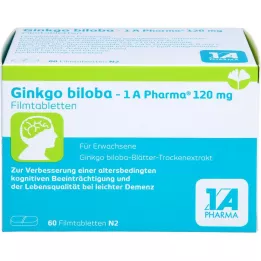 GINKGO BILOBA-1A Pharma 120 mg επικαλυμμένα με λεπτό υμένιο δισκία, 60 τεμάχια