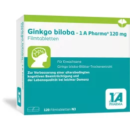 GINKGO BILOBA-1A Pharma 120 mg επικαλυμμένα με λεπτό υμένιο δισκία, 120 τεμάχια