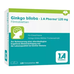 GINKGO BILOBA-1A Pharma 120 mg επικαλυμμένα με λεπτό υμένιο δισκία, 120 τεμάχια