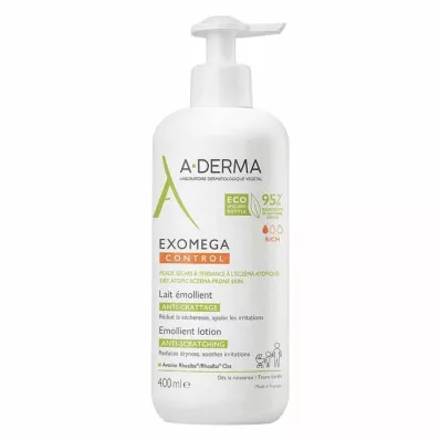 A-DERMA EXOMEGA CONTROL Γάλα επαναλίπανσης, 400 ml