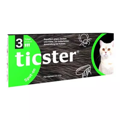 Διάλυμα Ticster Plus Spot-on για γάτες έως 4 κιλά (3x0,4 ml)