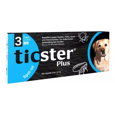 Διάλυμα Ticster Plus Spot-on για σκύλους άνω των 25 kg (3x4,8 ml)