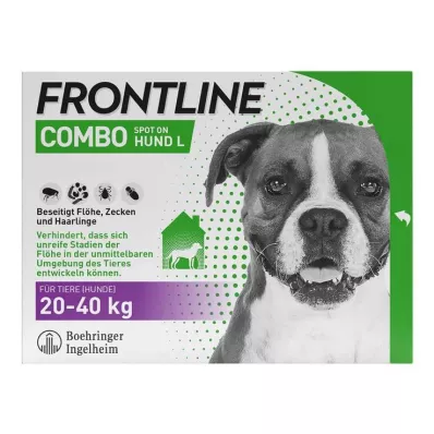 FRONTLINE COMBO κατά των κροτώνων, ψύλλων σε σκύλους L (20-40 kg), 3 τεμ