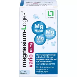 MAGNESIUM-LOGES κάψουλες vario 100 mg, 60 τεμάχια