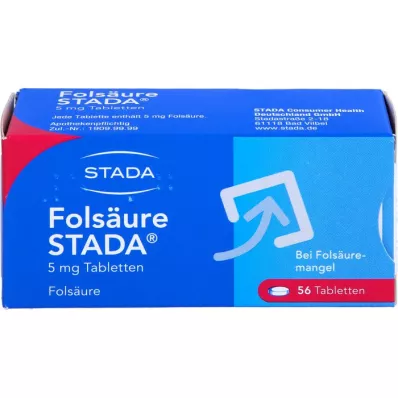 FOLSÄURE STADA δισκία των 5 mg, 56 τεμάχια