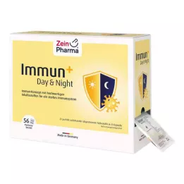 IMMUN+ DAY &amp; Σακουλάκια με κάψουλες νύχτας για 28 ημέρες, 56X4 τεμάχια