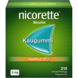 NICORETTE 2 mg τσίχλες με φρέσκα φρούτα, 210 τεμάχια