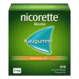 NICORETTE 2 mg τσίχλες με φρέσκα φρούτα, 210 τεμάχια