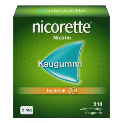 τσίχλα nicorette φρέσκα φρούτα, 2 mg νικοτίνης, 210 τεμάχια