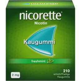 NICORETTE 2 mg τσίχλες φρέσκιας μέντας, 210 τεμάχια