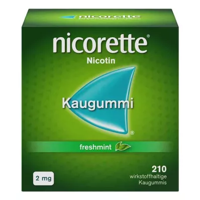 τσίχλα nicorette φρέσκια μέντα, 2 mg νικοτίνης, 210 τεμάχια