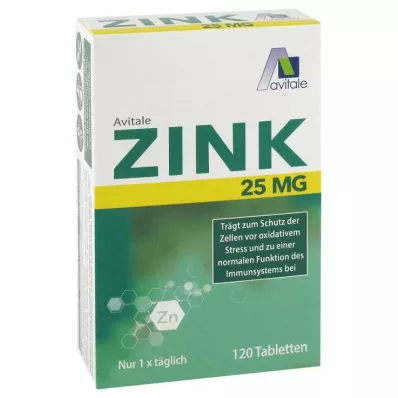 ZINK δισκία 25 mg, 120 τεμάχια ZINK δισκία 25 mg, 120 τεμάχια