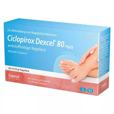 Ciclopirox Dexcel® 80 mg/g ενεργό βερνίκι νυχιών, 6,6 ml