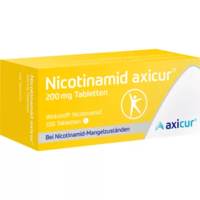 NICOTINAMID axicur 200 mg δισκία, 100 τεμάχια