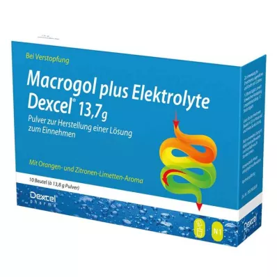 MACROGOL συν ηλεκτρολύτες Dexcel 13,7 g PLE, 10 τεμάχια