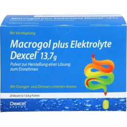 MACROGOL συν ηλεκτρολύτες Dexcel 13,7 g PLE, 20 τεμάχια