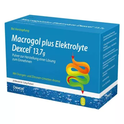 Macrogol plus ηλεκτρολύτες Dexcel 13,7 g Ple, 20 τεμ