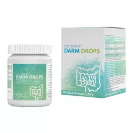 LACTOBACT DARM DROPS Μασώμενα δισκία, 60 τεμάχια