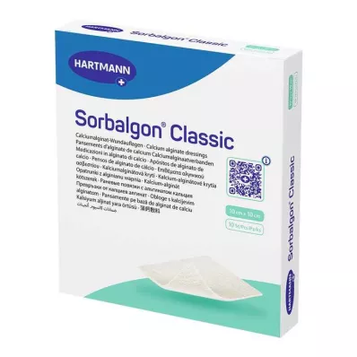 Κομπρέσα Sorbalgon Classic 10x10 cm αλγινικό ασβέστιο, 10 τμχ Κομπρέσα Sorbalgon Classic 10x10 cm αλγινικό ασβέστιο, 10 τμχ