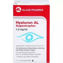 HYALURON AL Οφθαλμικές σταγόνες 1,5 mg/ml, 2X10 ml