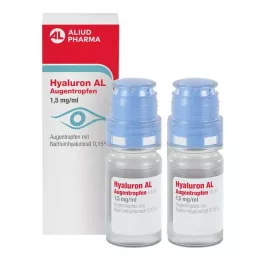 HYALURON AL Οφθαλμικές σταγόνες 1,5 mg/ml, 2X10 ml