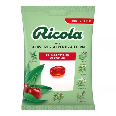 Σακουλάκι Ricola χωρίς ζάχαρη με γλυκά κεράσι με ευκάλυπτο, 75 γρ