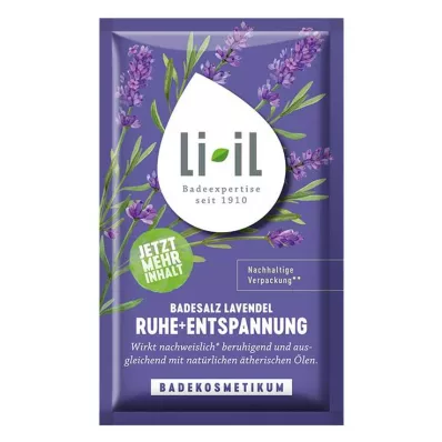 LI-IL Άλατα μπάνιου λεβάντα calm+relaxation, 80 g