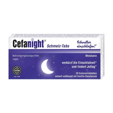 Ταμπλέτες τήξης Cefanight, 20 τμχ
