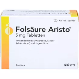 FOLSÄURE ARISTO δισκία των 5 mg, 100 τεμάχια