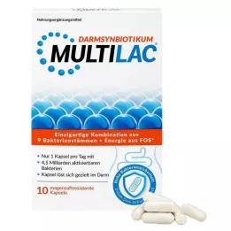 MULTILAC Εντερικές συνβιοτικές κάψουλες με εντερική επικάλυψη, 10 τεμάχια