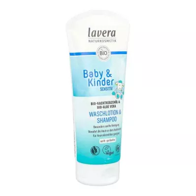 Lavera Baby &amp; Παιδικό Sensitive Wash Lotion &amp; Σαμπουάν.(200 ml)
